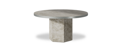 Created by us configuration image showing Fior Di Bosco top, Fior Di Bosco base and Brushed Steel metal edge