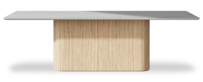Created by us configuration image showing Calacatta Gold top, Mulberry base