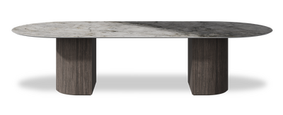 Created by us configuration image showing Laguna Blanca top, Mogano base