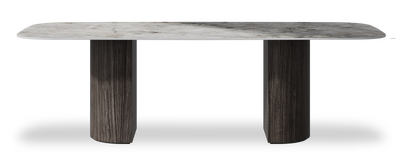 Created by us configuration image showing Laguna Blanca top, Mogano base