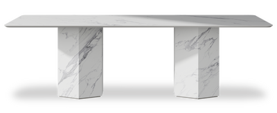 Created by us configuration image showing Statuario top, Statuario base