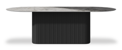 Created by us configuration image showing Laguna Blanca top, Jet Black base