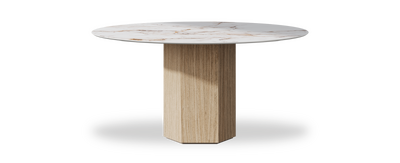 Created by us configuration image showing Calacatta Luxury top, Mulberry base