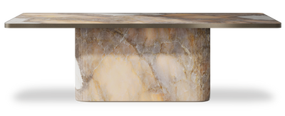 Created by us configuration image showing Golden Ambra top, Golden Ambra base and Decorative Bronze metal edge