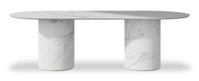 Created by us configuration image showing Statuario top, Statuario base