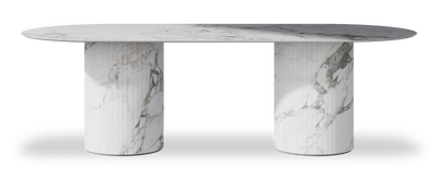 Created by us configuration image showing Arabescato top, Arabescato base