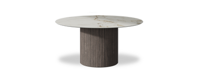 Created by us configuration image showing Calacatta Macchia Vecchia top, Mogano base