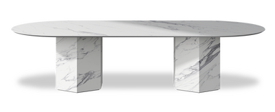 Created by us configuration image showing Statuario top, Statuario base