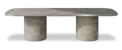 Created by us configuration image showing Fior Di Bosco top, Fior Di Bosco base and Brushed Steel metal edge