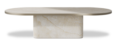 Created by us configuration image showing Ivory Gioiello top, Ivory Gioiello base and Brushed Bronze metal edge