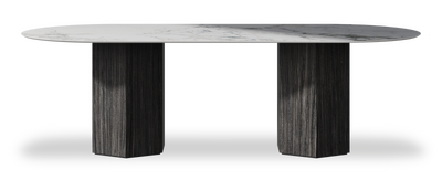 Created by us configuration image showing Arabescato top, Cobolo base