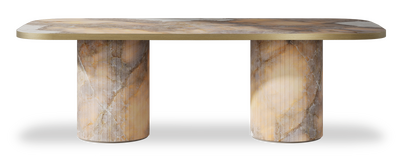 Created by us configuration image showing Golden Ambra top, Golden Ambra base and Brushed Gold metal edge