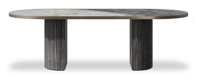 Created by us configuration image showing Laguna Blanca top, Cobolo base and Decorative Bronze metal edge