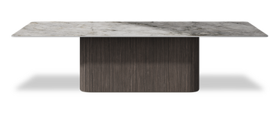Created by us configuration image showing Laguna Blanca top, Mogano base