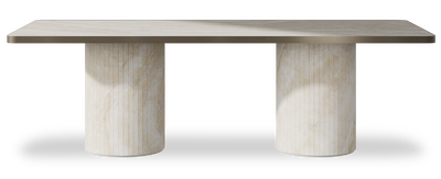 Created by us configuration image showing Ivory Gioiello top, Ivory Gioiello base and Decorative Bronze metal edge