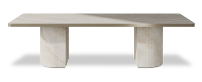 Created by us configuration image showing Ivory Gioiello top, Ivory Gioiello base and Brushed Bronze metal edge