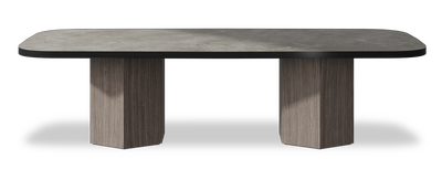 Created by us configuration image showing Fior Di Bosco top, Moro base and Satin Black metal edge