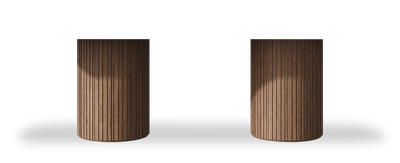 Created by us configuration image showing Golden Ambra top, American Walnut base