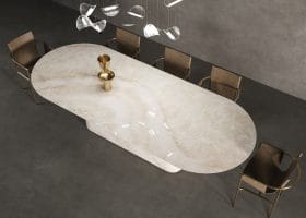 Tavolo Mezzaluna Obelisco gallery image 1