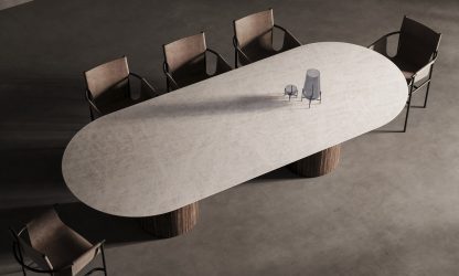 Tavolo Mezzaluna Colonna gallery image 1