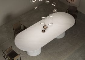 Tavolo Mezzaluna Colonna gallery image 1