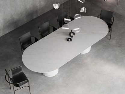 Tavolo Mezzaluna Colonna gallery image 1