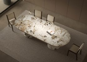 Tavolo Mezzaluna Colonna gallery image 1