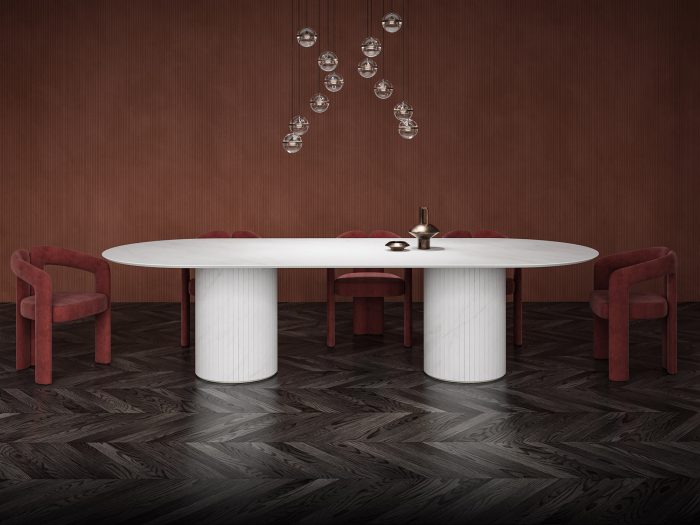 Tavolo Mezzaluna Colonna