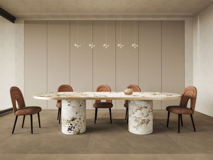 Tavolo Mezzaluna Colonna