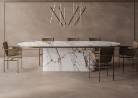 Tavolo Mezzaluna Obelisco gallery image 2