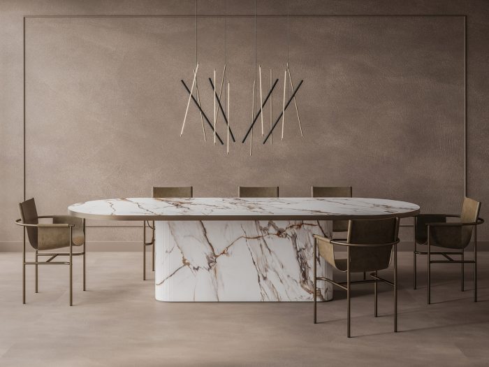 Tavolo Mezzaluna Obelisco