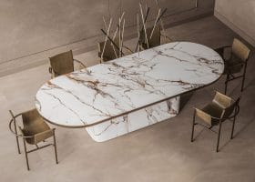 Tavolo Mezzaluna Obelisco gallery image 1