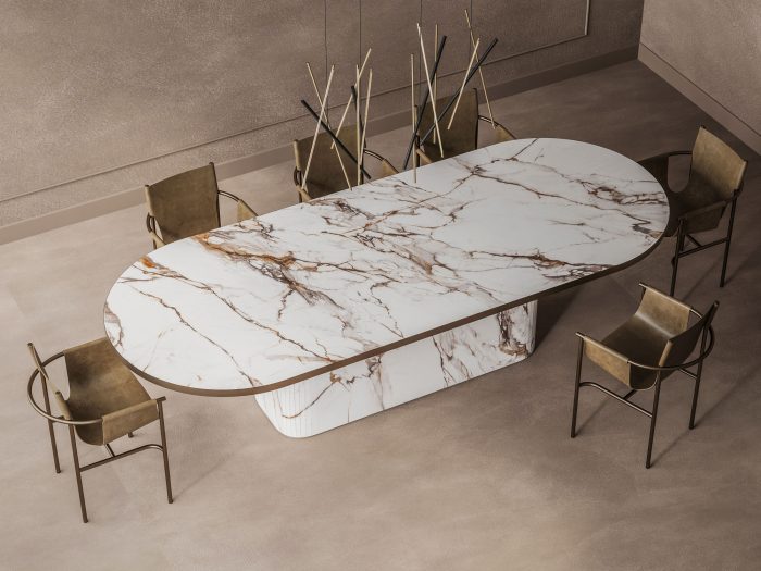 Tavolo Mezzaluna Obelisco