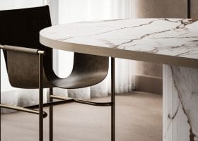 Tavolo Mezzaluna Obelisco gallery image 3