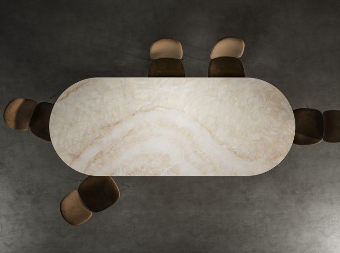 Tavolo Mezzaluna Obelisco