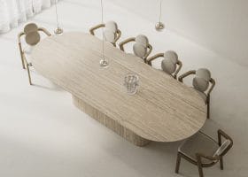 Tavolo Mezzaluna Obelisco gallery image 1