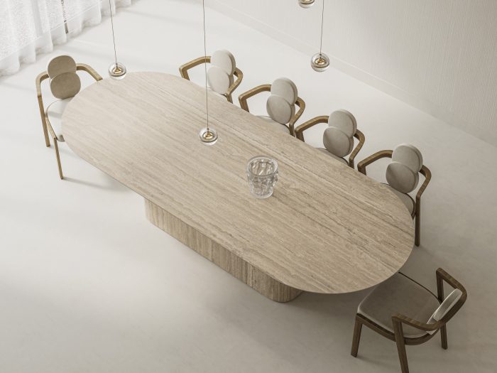 Tavolo Mezzaluna Obelisco