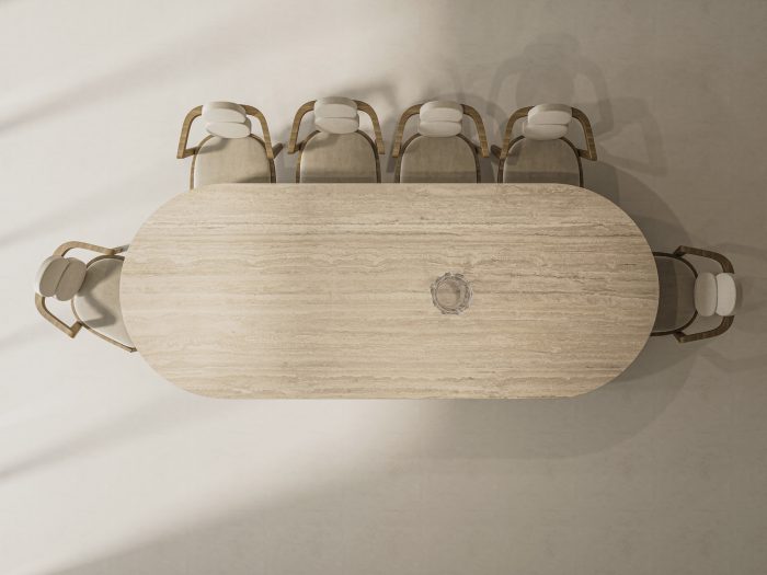 Tavolo Mezzaluna Obelisco