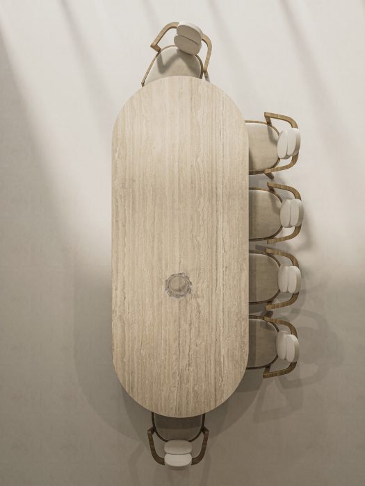 Tavolo Mezzaluna Obelisco